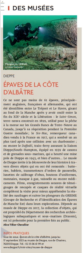 2023 05 ArcheoIogia expo Dieppe