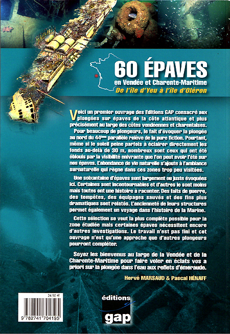 60 Epaves en Vendée et Charente Maritime