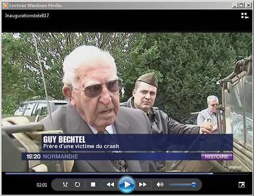 Reportage de FR3 Hte Normandie pâr Magali NICOLIN