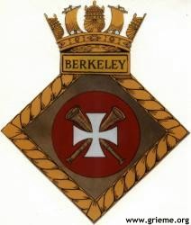 Le blason du H.M.S. Berkeley