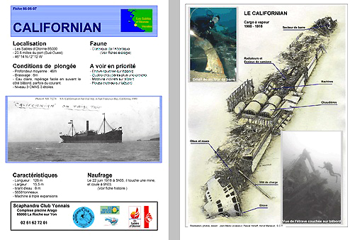 Fiche du SCY sur le Californian
