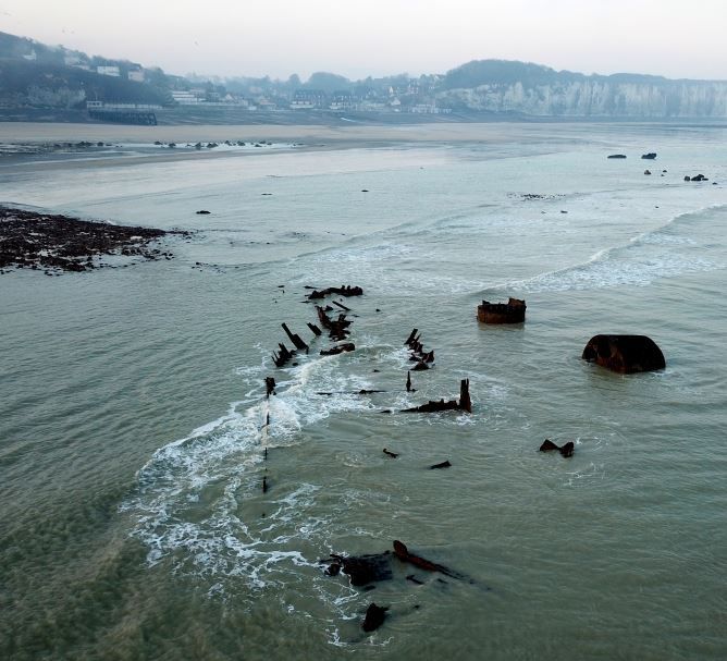 Le Cérons devant Veules-les Roses (Photo drone GRIEME