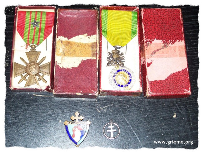 Décorations d'un Rebelle de La Combattante