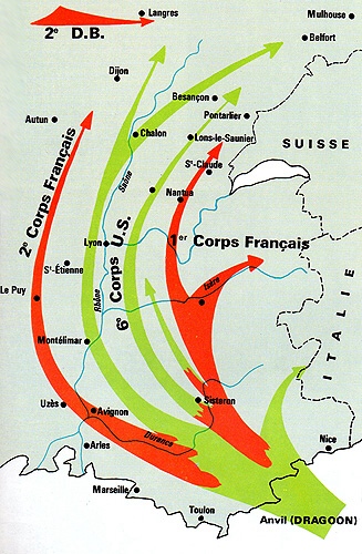 Débarquement en Provence pour foncer sur le Rhin
