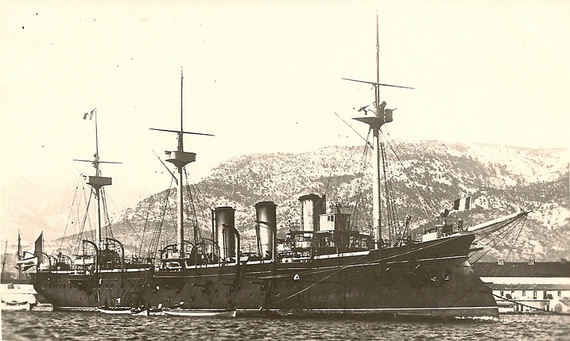 Le cuirassé Amiral Cécile - Photo Marius Bar Reproduction interdite sans autorisation