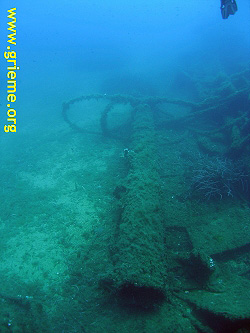 Partie de mât de La Puissante