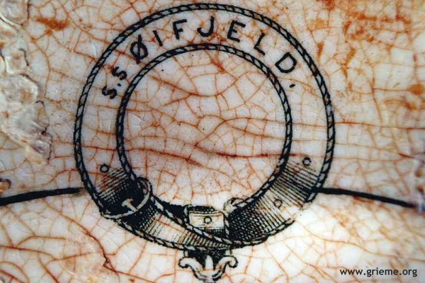 Morceau de vaisselle de l'OIFJELD