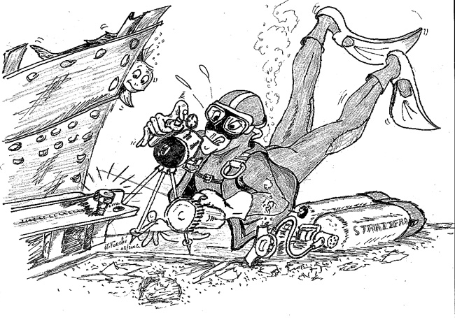 Patrice croqué par le dessinateur du GRIEME