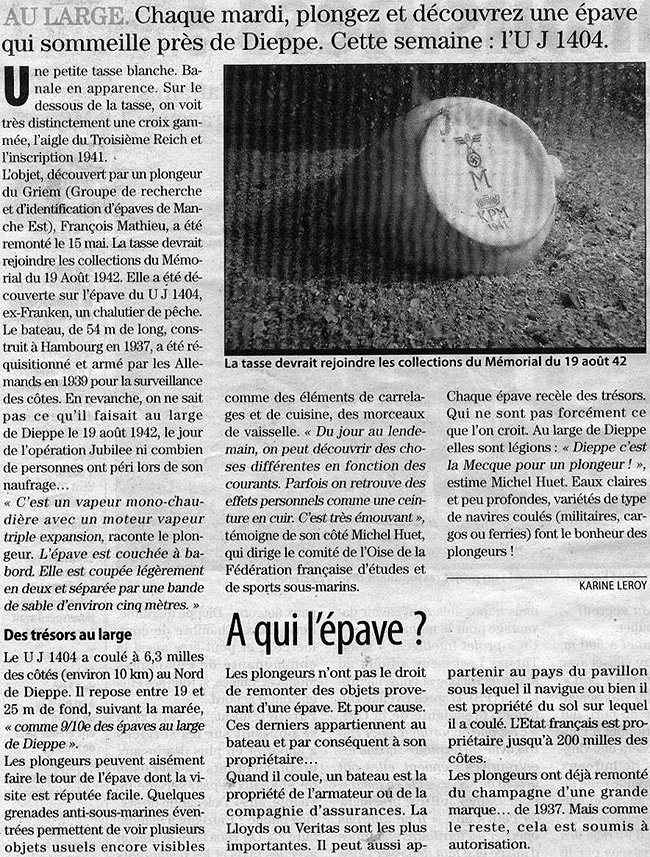 Extrait de Paris Normandie