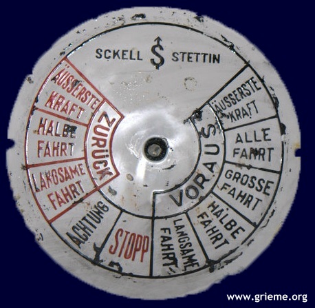 Partie de chadburn une fois restauré