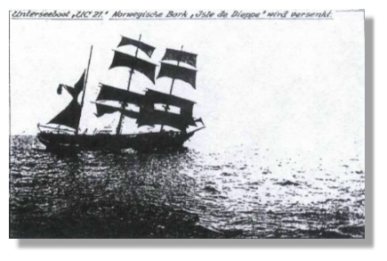 Le Ville de Dieppe est touché....