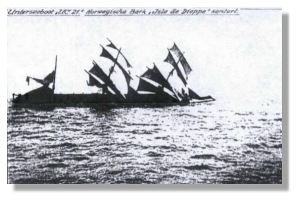 Le Ville de Dieppe se couche, blessé à mort