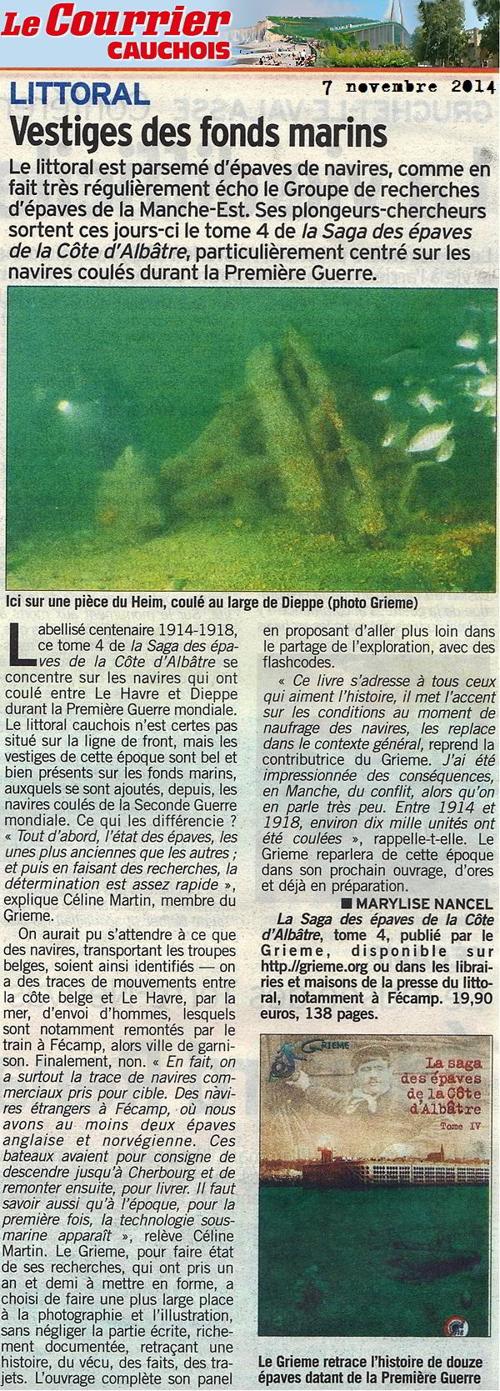 Article T4 courrier cauchois